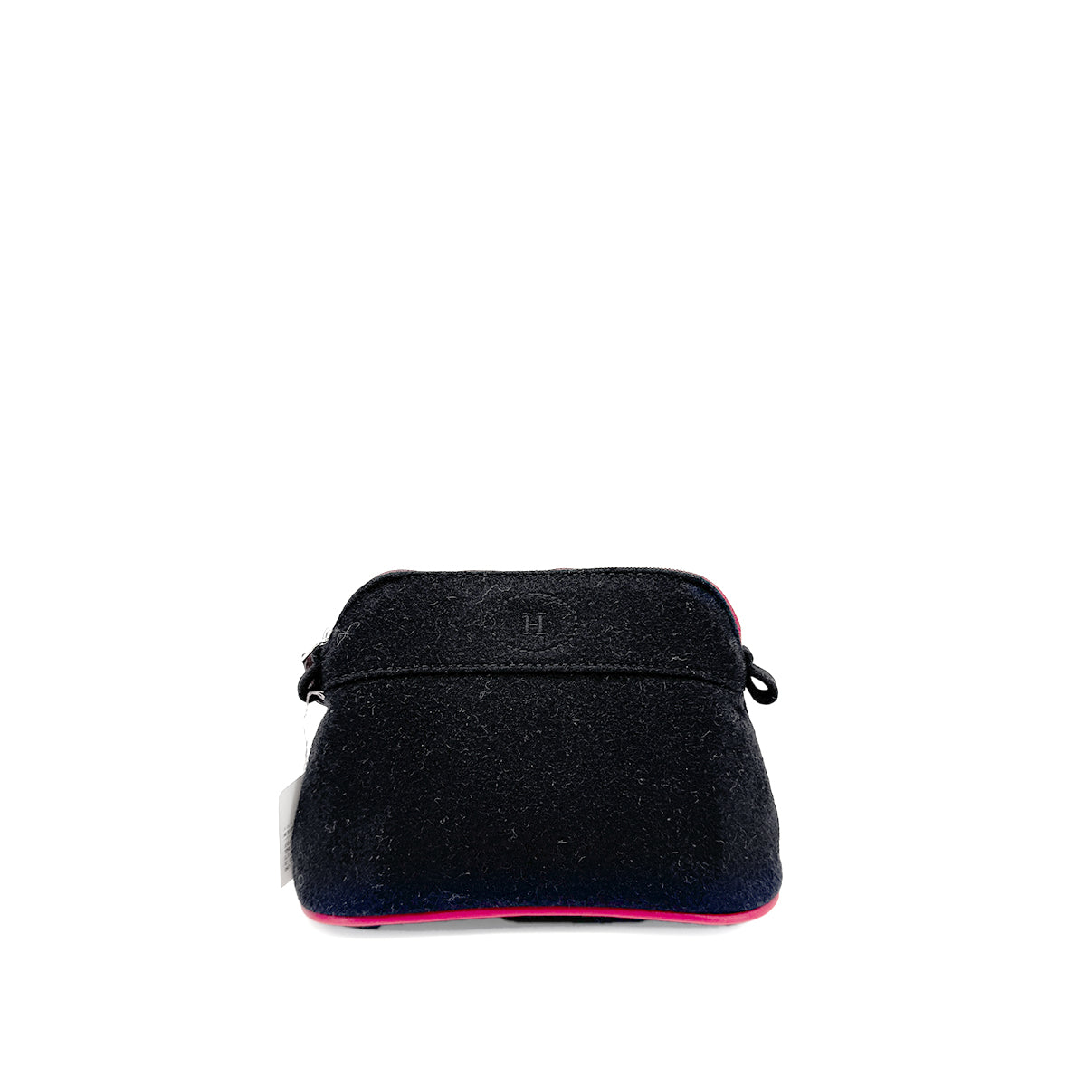 HERMES TROUSSE DE VOYAGE BOLIDE MINI PM NOIR FEUTRE DE LAINE 90278934
