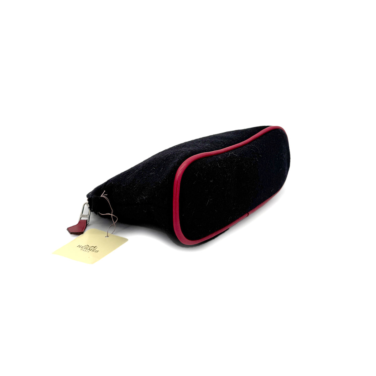 HERMES TROUSSE DE VOYAGE BOLIDE MINI PM NOIR FEUTRE DE LAINE 90278934