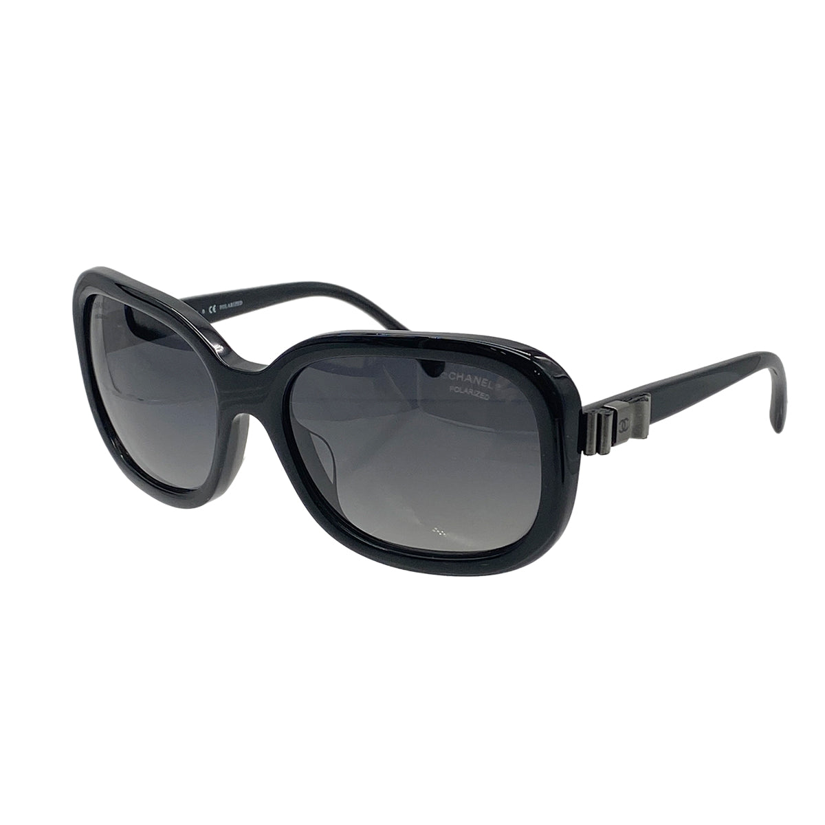 CHANEL VINTAGE SUNGLASSES COCOMARK RIBBON BLACK EYEWEAR 90278935