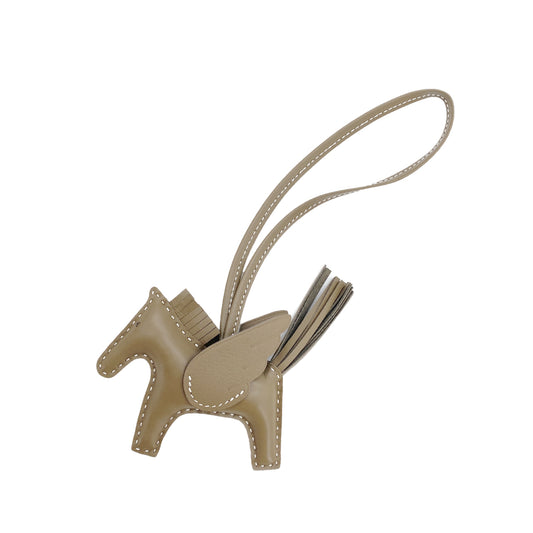 HERMES BAG CHARM RODEO PEGASUS PM ETOUPE SWIFT AGNEAU MILO W 90278950