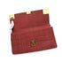CHANEL VINTAGE CHOCOLATE BAR CHAIN SHOULDER BAG RED DENIM 90279008 - PURPOSE