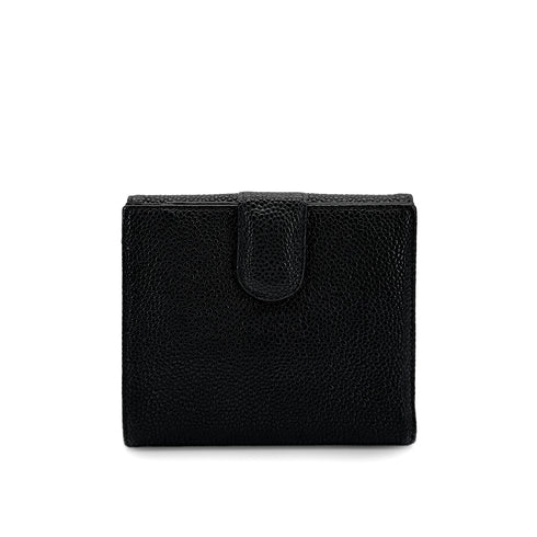 CHANEL VINTAGE BIFOLD COMPACT WALLET BLACK CAVIAR SKIN 90279013 - PURPOSE