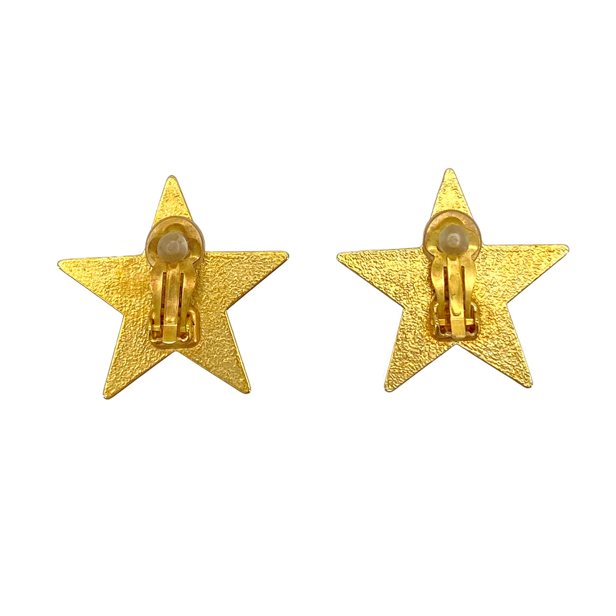 CHANEL VINTAGE EARRINGS STAR COCOMARK PINK ACCESSORY 01P 90279016