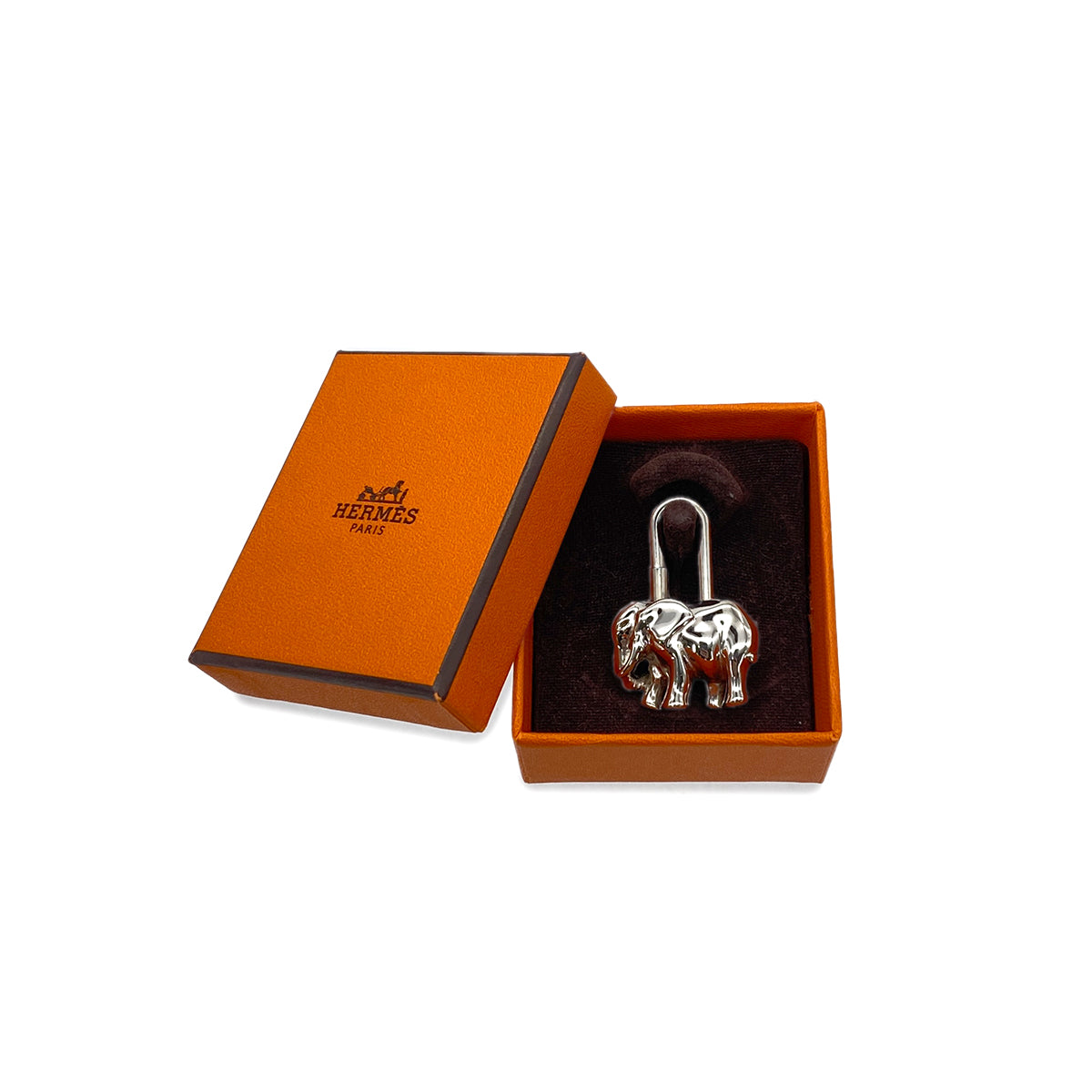 HERMES CADENA CHARM EXOTISME ELEPHANT 1997 SILVER ACCESSORY 90279584