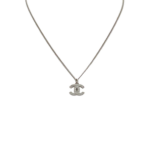 CHANEL NECKLACE COCOMARK RHINESTONE SILVER ACCESSORY F12W 90279598 - PURPOSE