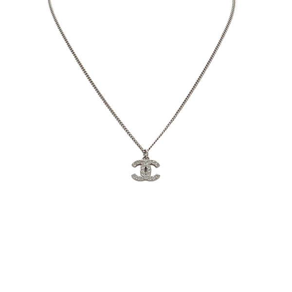CHANEL NECKLACE COCOMARK RHINESTONE SILVER ACCESSORY F12W 90279598 - PURPOSE