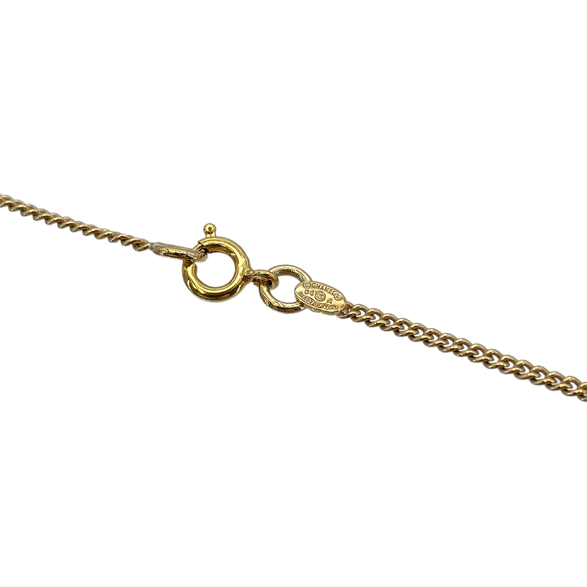 CHANEL NECKLACE COCOMARK COLOR STONE GOLD ACCESSORY 04A 90279602
