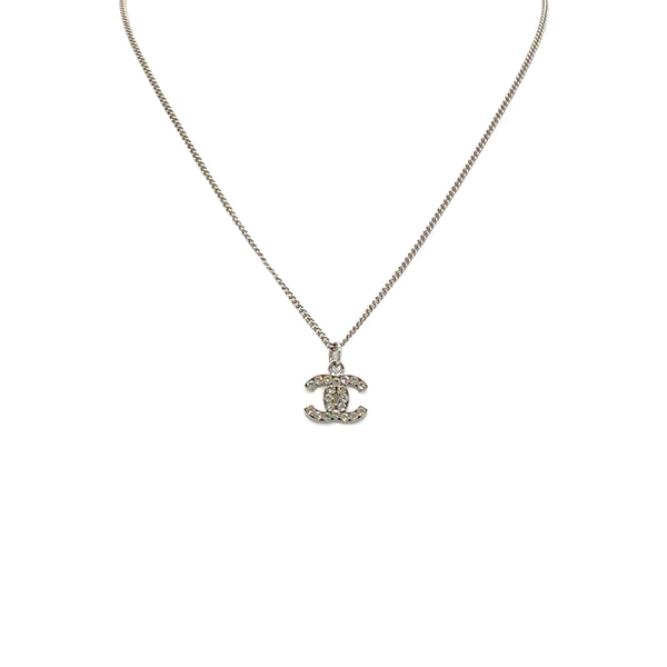CHANEL NECKLACE COCOMARK RHINESTONE SILVER ACCESSORY B10V 90279604 - PURPOSE