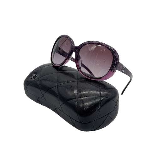 CHANEL SUNGLASSES COCOMARK PURPLE EYEWEAR 90279611 - PURPOSE