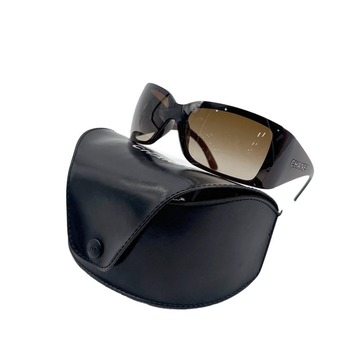 CHANEL SUNGLASSES LOGO BROWN EYEWEAR 90279617