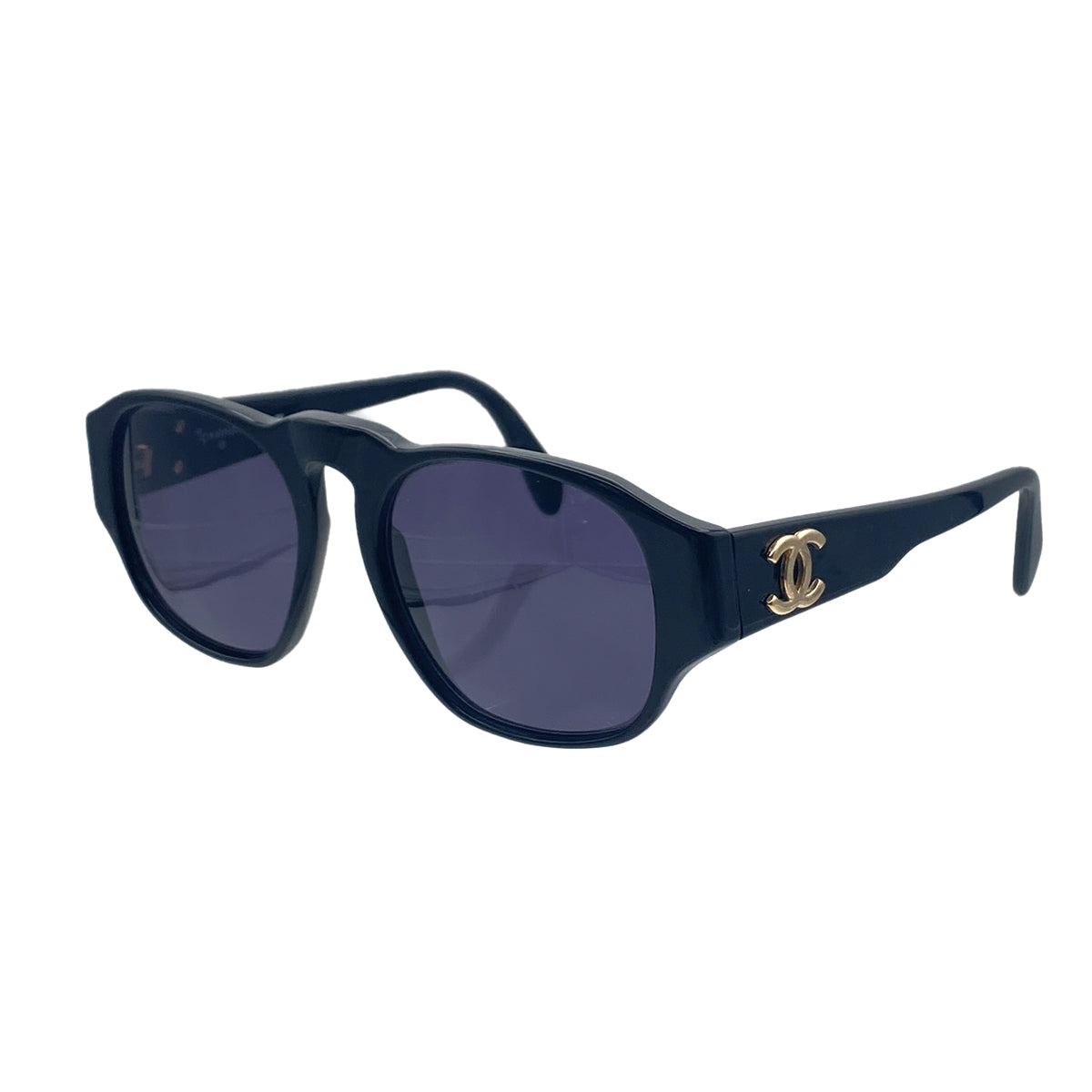 CHANEL VINTAGE SUNGLASSES COCOMARK BLACK EYEWEAR 90279706