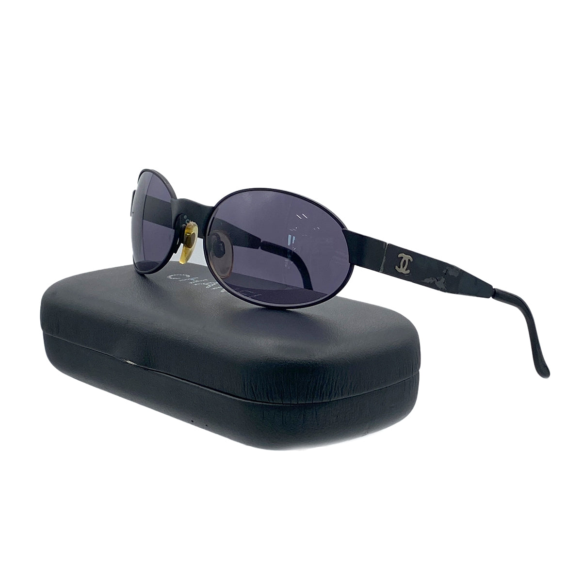 CHANEL VINTAGE SUNGLASSES COCOMARK BLACK EYEWEAR 90279708