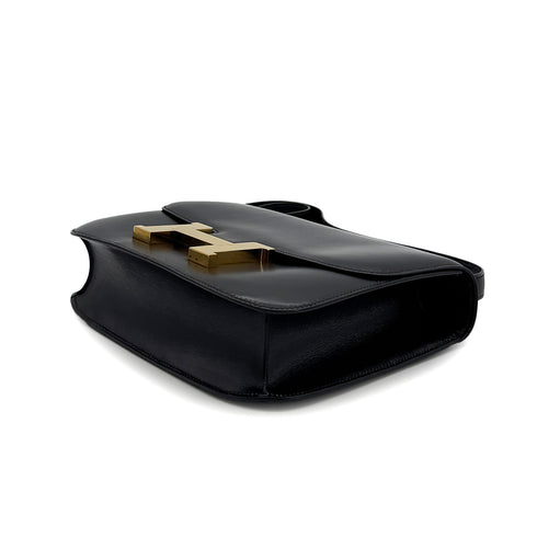 HERMES CONSTANCE 24 BLACK BOXCALF SHOULDER BAG 〇E GHW 90279719 - PURPOSE