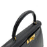 HERMES KELLY 28 SELLIER BLACK ARDENNES HAND SHOULDER BAG 〇Y GHW 90279720