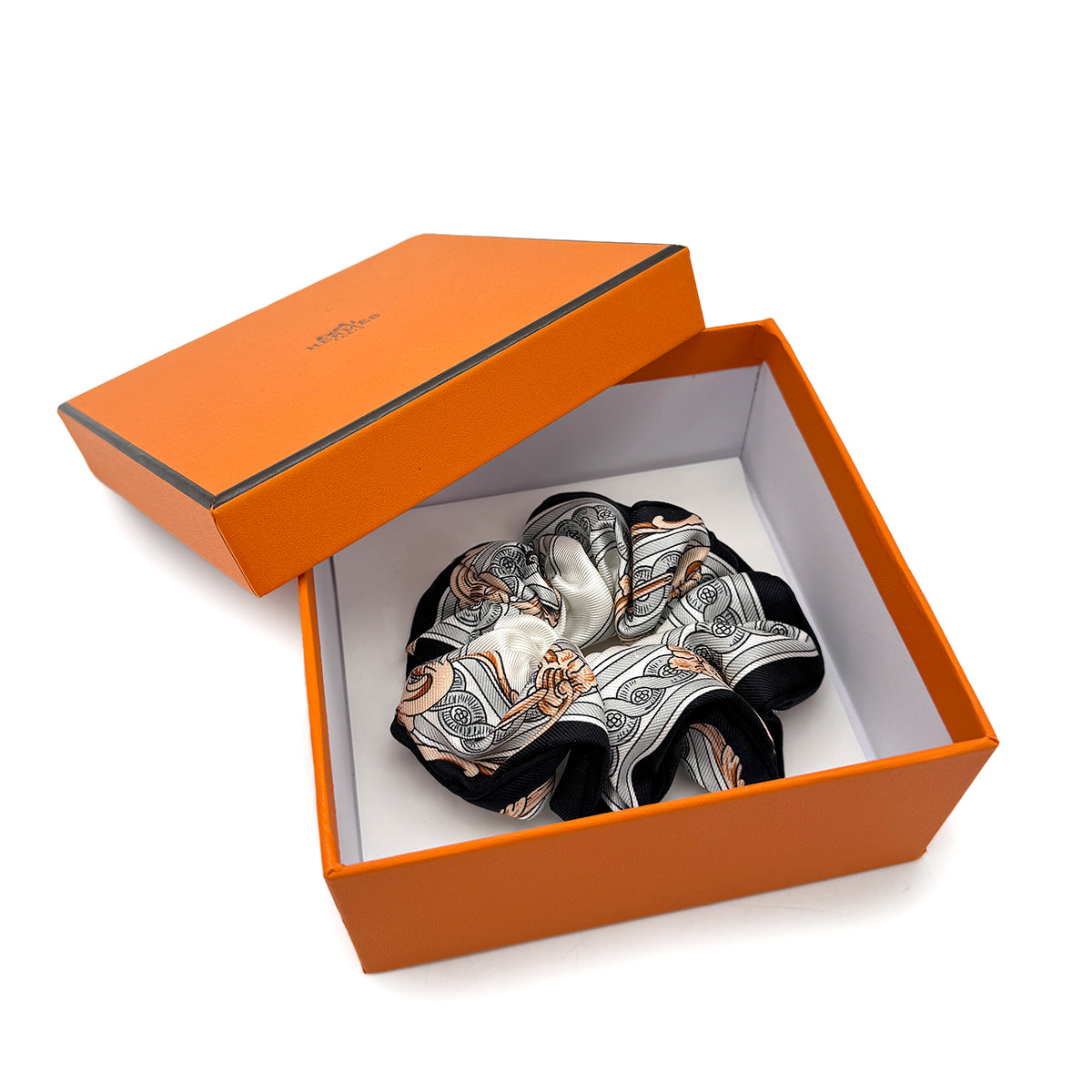 HERMES HAIR SCRUNCHIE SILK MULTICOLOR ACCESSORY 90279741