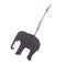 HERMES BAG CHARM CHARM PETIT H ELEPHANT NAVY BROWN 90279751 - PURPOSE