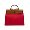 HERMES HER BAG ZIP PM 31 BOUGAINVILLIER FAUVE VACHE HUNTER TOILE OFFICIER TOTE SHOULDER BAG C 90279780