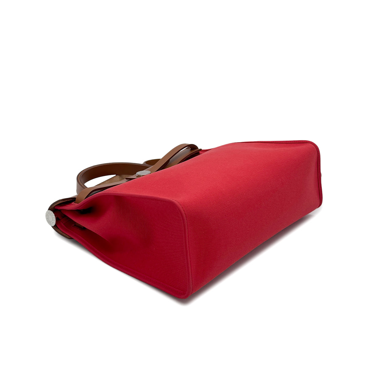 HERMES HER BAG ZIP PM 31 BOUGAINVILLIER FAUVE VACHE HUNTER TOILE OFFICIER TOTE SHOULDER BAG C 90279780