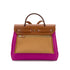 HERMES HER BAG ZIP PM 31 FAUVE MAGNOLIA VACHE HUNTER TOILE OFFICIER TOTE SHOULDER BAG Y 90279781