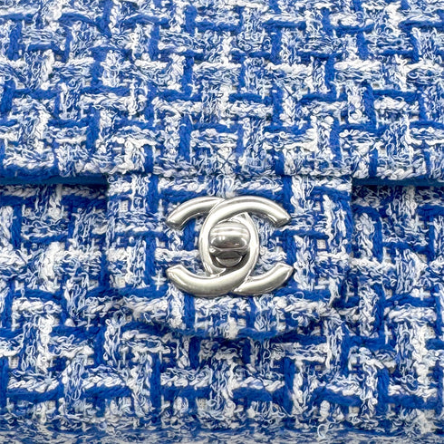 CHANEL MINI MATELASSE CHAIN SHOULDER BAG BLUE TWEED 90279798 - PURPOSE