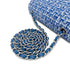 CHANEL MINI MATELASSE CHAIN SHOULDER BAG BLUE TWEED 90279798 - PURPOSE