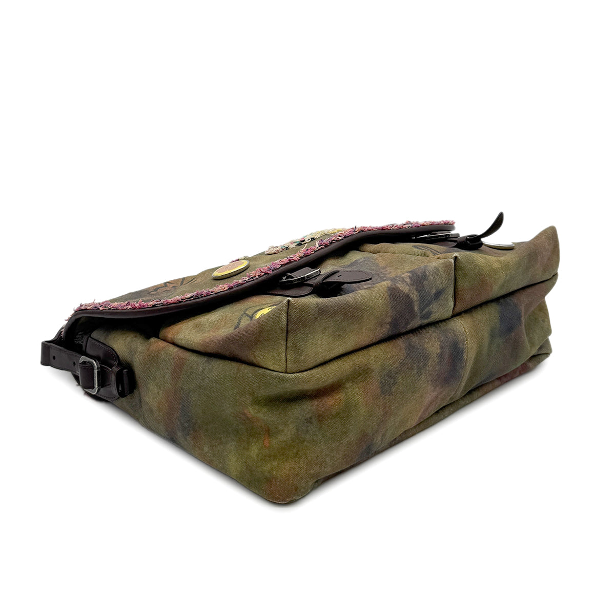 CHANEL EMBROIDERY GRAFFITI SHOULDER MESSENGER BAG MULTICOLOR CANVAS 90279799