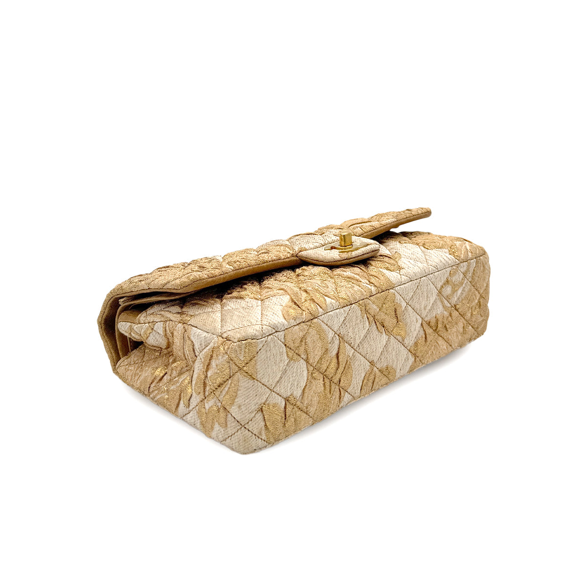 CHANEL MATELASSE CHAIN SHOULDER BAG GOLD JACQUARD 90279800