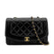 CHANEL VINTAGE DIANA MEDIUM CHAIN SHOULDER BAG BLACK LAMB SKIN 90279812 - PURPOSE