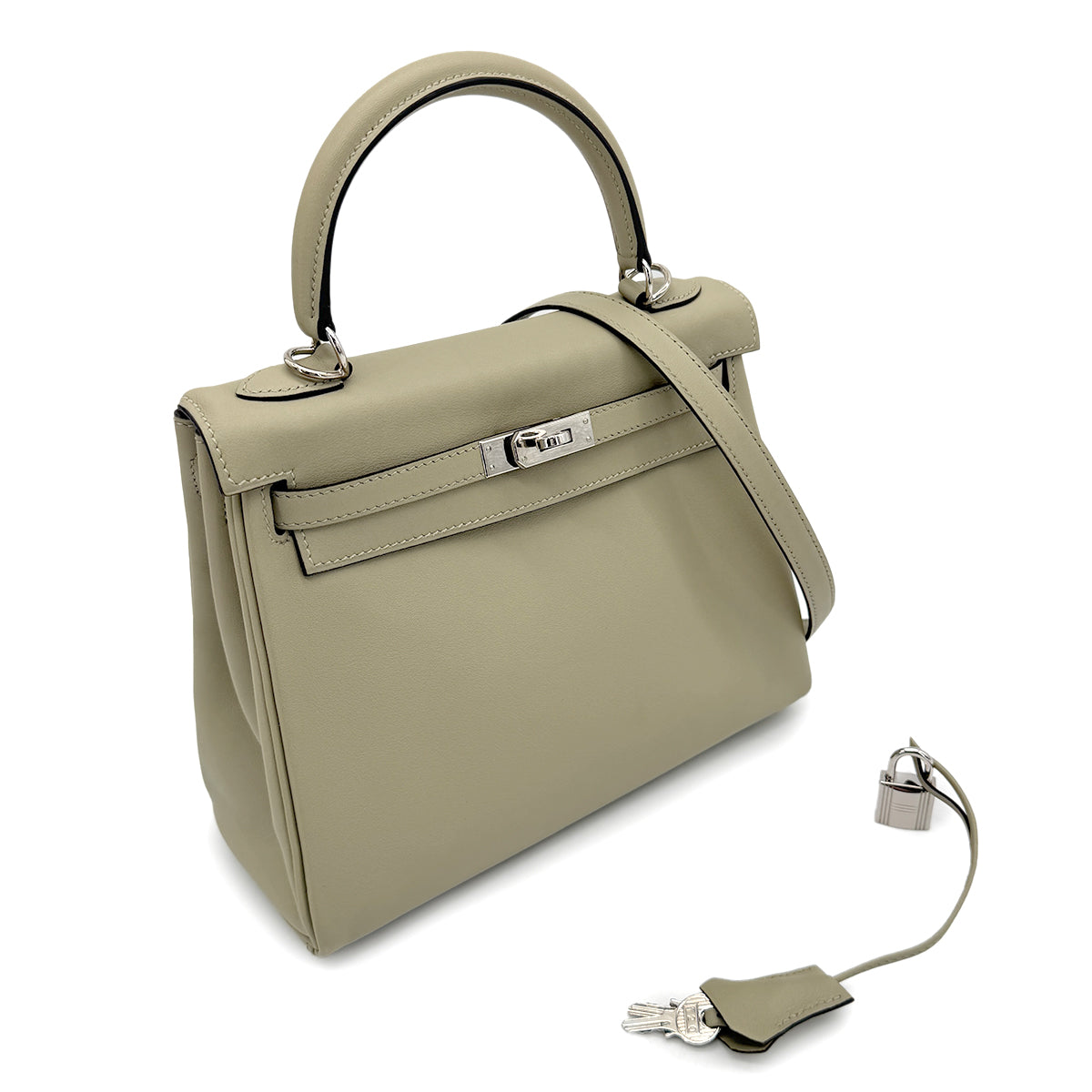 HERMES KELLY 25 RETOURNE SAUGE SWIFT HAND BAG X SHW 90269876