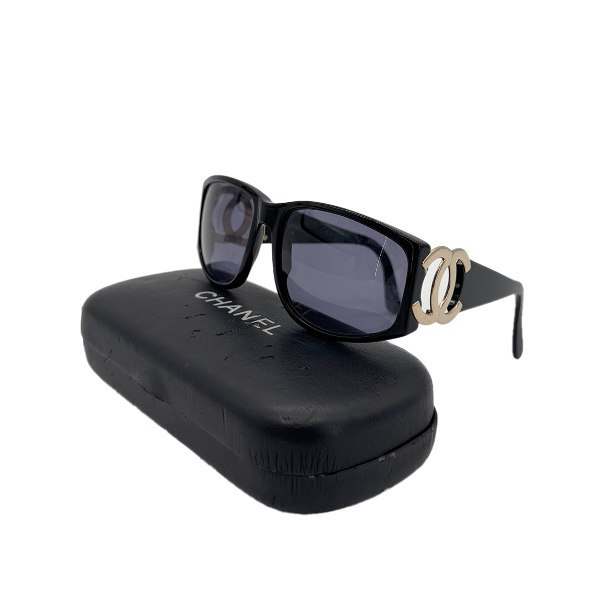 CHANEL VINTAGE SUNGLASSES COCOMARK BLACK EYEWEAR 90279929