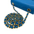 CHANEL VINTAGE MATELASSE CHAIN SHOULDER BAG BLUE LAMB SKIN 90279944