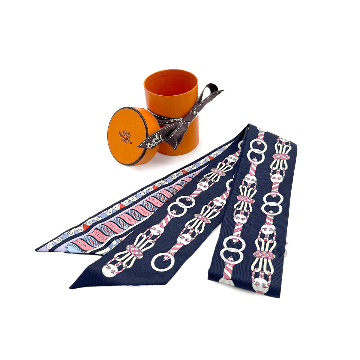 HERMES TWILLY HARNAIS EN ROSACE SCARF MULTICOLOR SILK 90279961