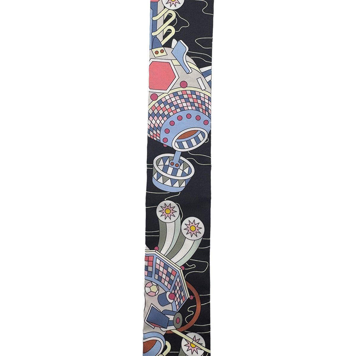 HERMES TWILLY ODYSSEY SCARF MULTICOLOR SILK 90279962