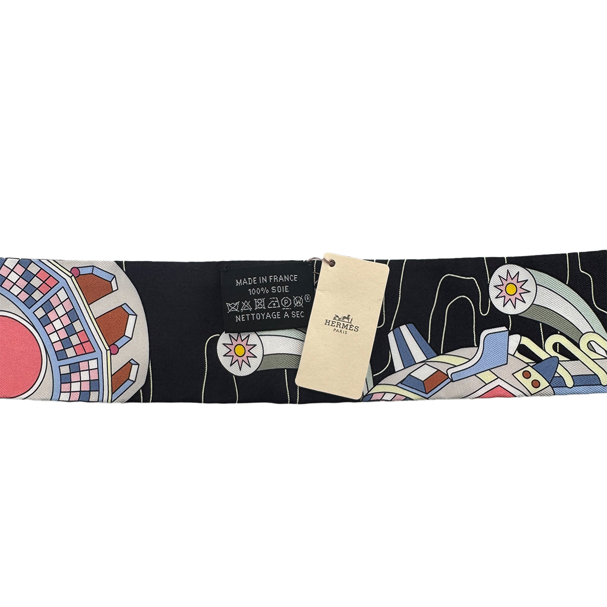 HERMES TWILLY ODYSSEY SCARF MULTICOLOR SILK 90279962
