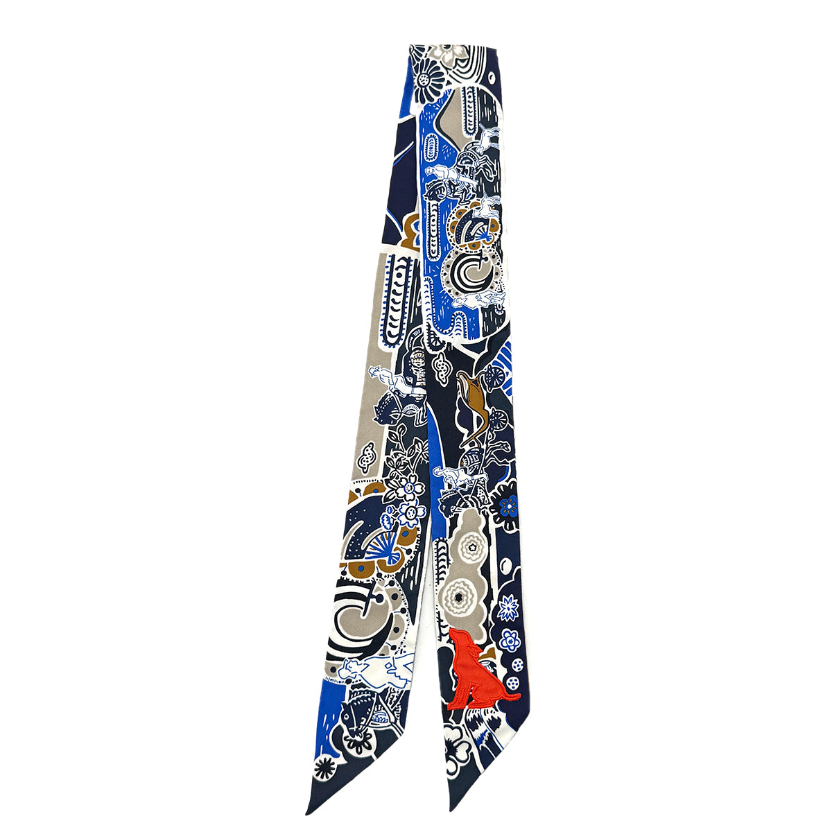 HERMES TWILLY BINGATA SCARF MULTICOLOR SILK 90279964