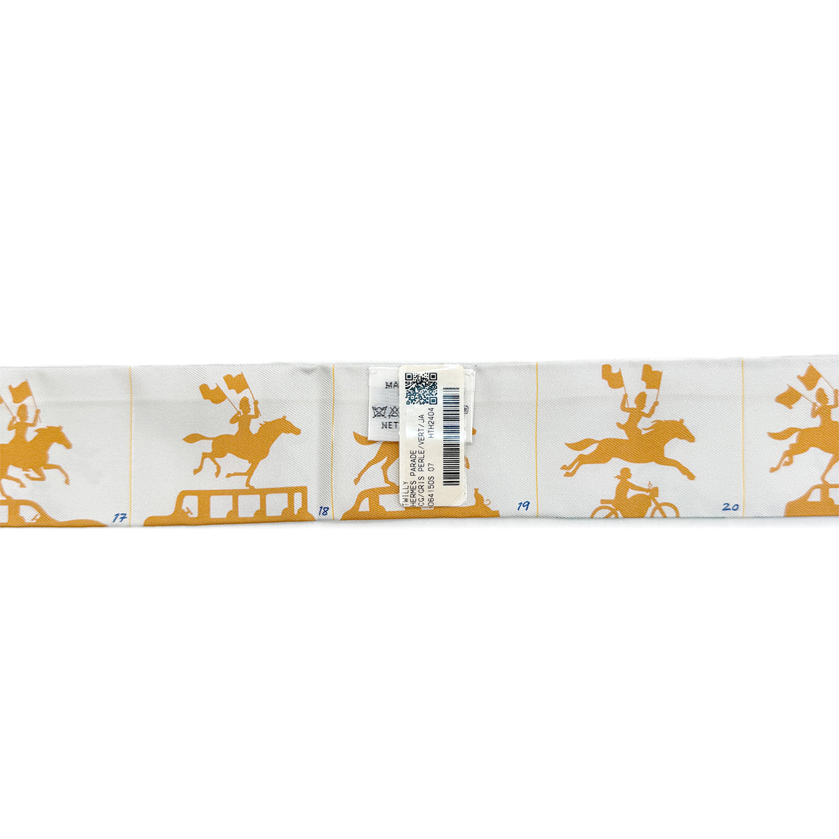 HERMES TWILLY PARADE CG SCARF MULTICOLOR SILK 90279971
