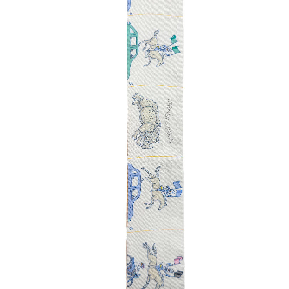 HERMES TWILLY PARADE SCARF MULTICOLOR SILK 90279972