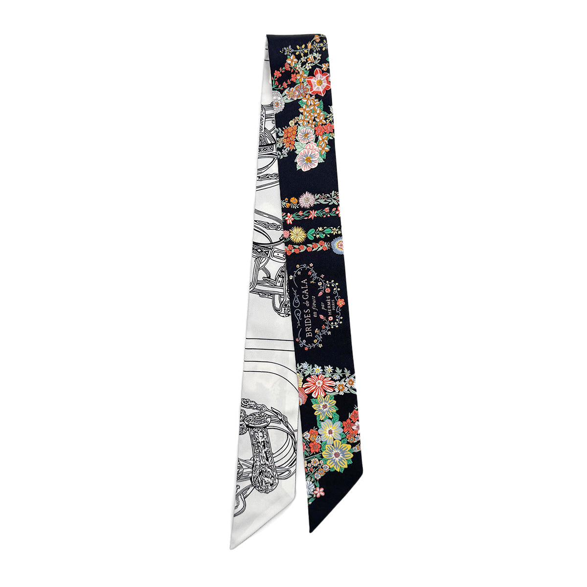 HERMES TWILLY BRIDES DE GALA EN FLESU SCARF MULTICOLOR SILK 90279973