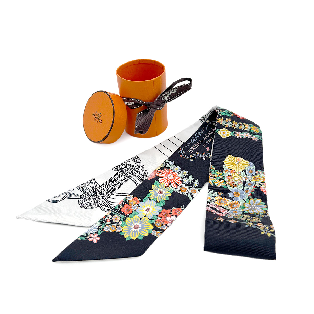 HERMES TWILLY BRIDES DE GALA EN FLESU SCARF MULTICOLOR SILK 90279973