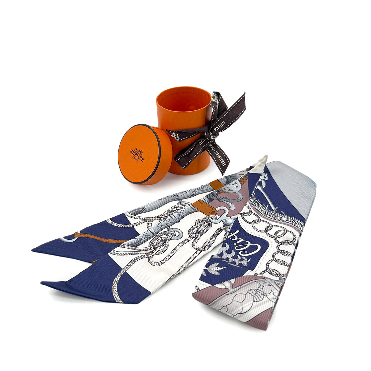 HERMES TWILLY CLIQUETIS SCARF MULTICOLOR SILK 90279974