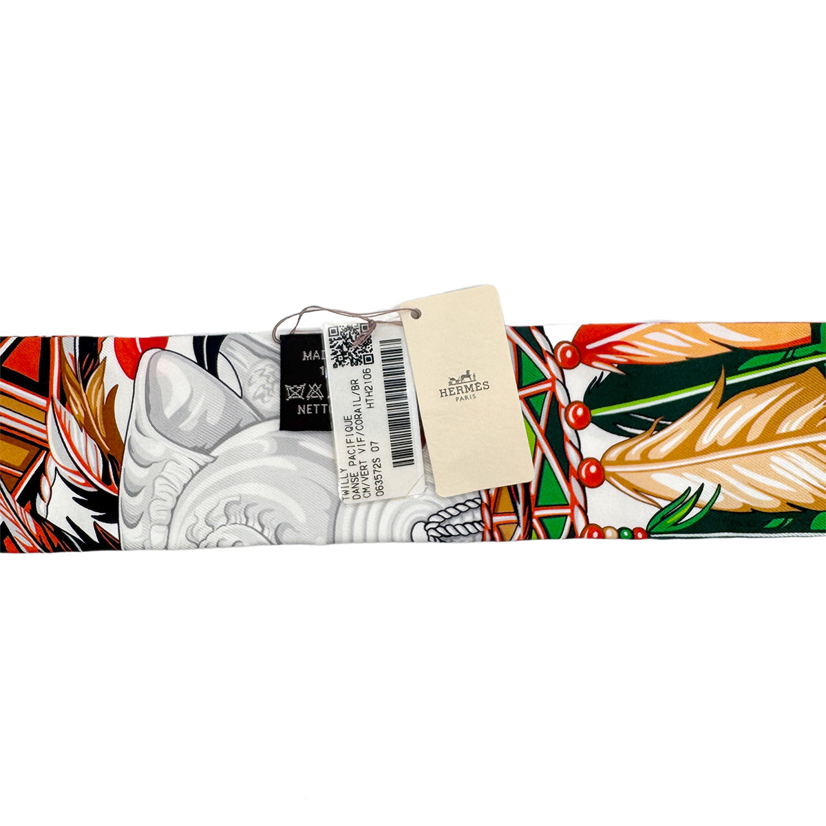 HERMES TWILLY DANSE PACIFIQUE SCARF MULTICOLOR SILK 90279979