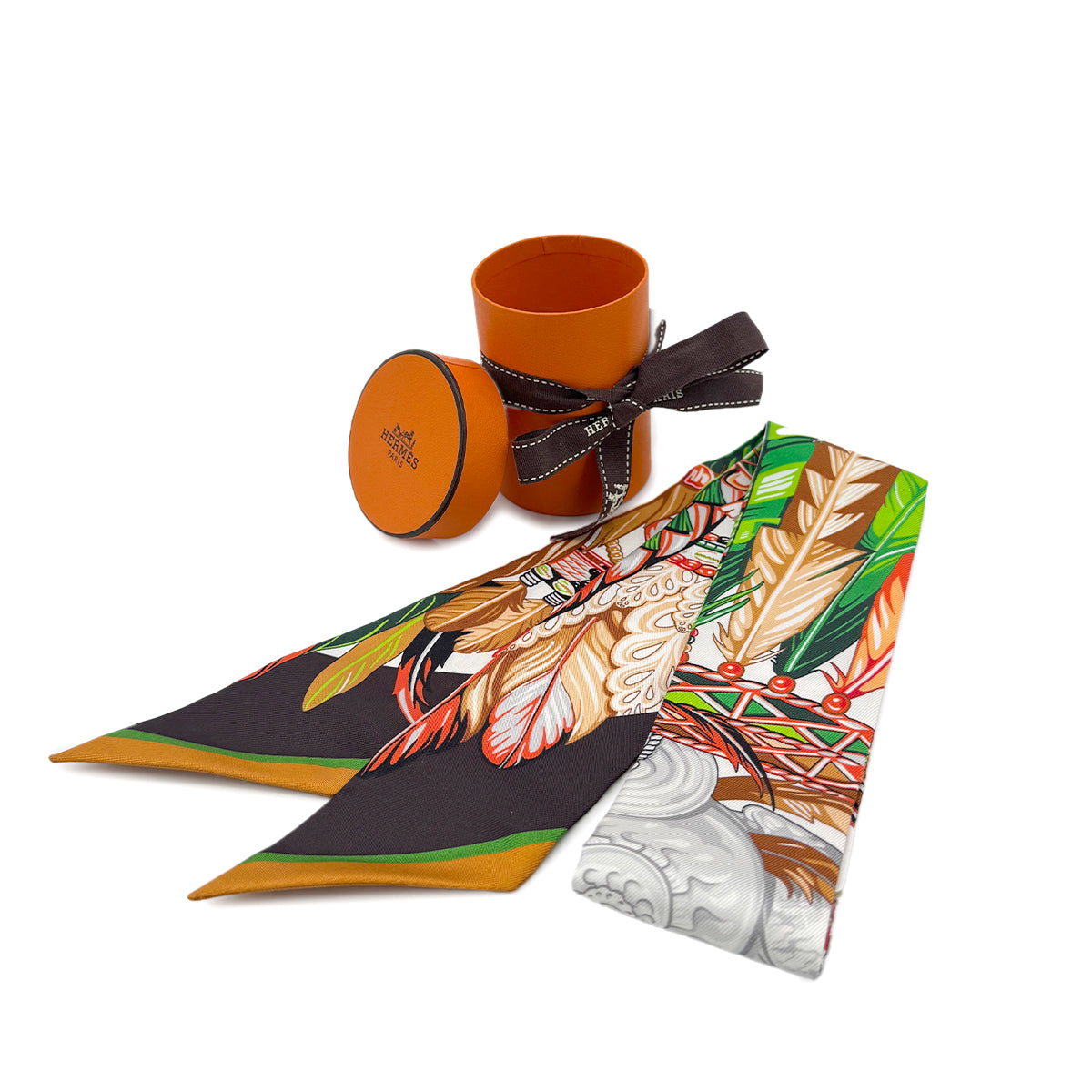 HERMES TWILLY DANSE PACIFIQUE SCARF MULTICOLOR SILK 90279979