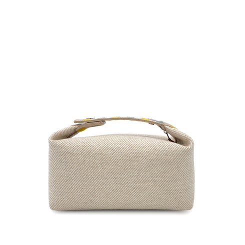 HERMES BRIDE A BRAC PM AU CARRE SEIGLE TOILE H POUCH HAND BAG 90280289 - PURPOSE