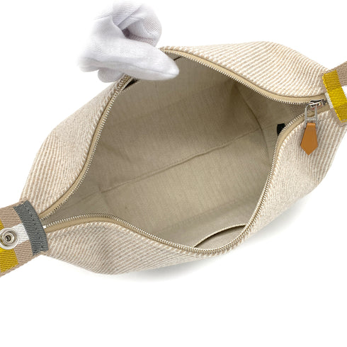 HERMES BRIDE A BRAC PM AU CARRE SEIGLE TOILE H POUCH HAND BAG 90280289 - PURPOSE