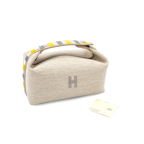 HERMES BRIDE A BRAC PM AU CARRE SEIGLE TOILE H POUCH HAND BAG 90280289 - PURPOSE