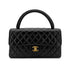 CHANEL VINTAGE PARENT-CHILD HAND BAG PARENTS ONLY BLACK LAMB SKIN 90280299 - PURPOSE
