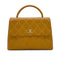 CHANEL VINTAGE WILD STITCH MATELASSE HAND BAG BROWN LEATHER 90280306 - PURPOSE