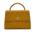 CHANEL VINTAGE WILD STITCH MATELASSE HAND BAG BROWN LEATHER 90280306 - PURPOSE