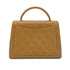 CHANEL VINTAGE WILD STITCH MATELASSE HAND BAG BROWN LEATHER 90280306 - PURPOSE