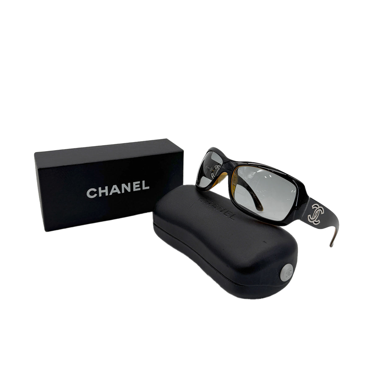 CHANEL VINTAGE SUNGLASSES COCOMARK BROWN EYEWEAR 90280459